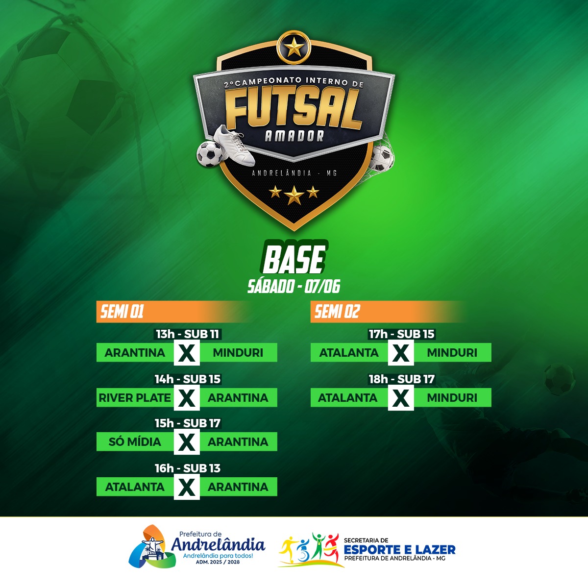 No momento, você está visualizando 2º CAMPEONATO INTERNO DE FUTSAL AMADOR – CATEGORIA DE BASE