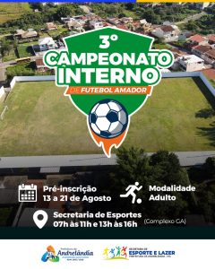 Leia mais sobre o artigo 3º Campeonato Interno de Futebol Amador